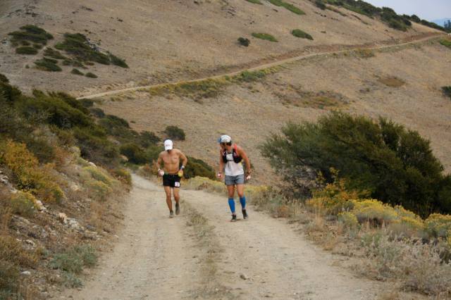 "Man, I'm I glad to see you." With Louis Secreto. Photo Credit: Linn Secreto