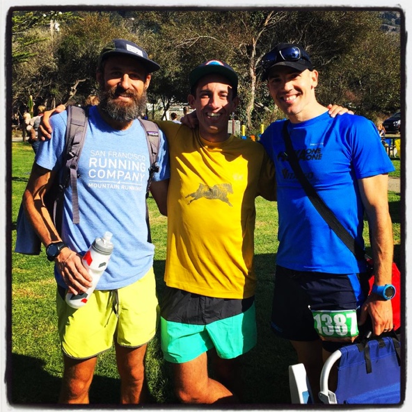 ITR's Mt. Tam 30k with the Bearded Gull, Travis Weller, and Alex Varner (pre-Quad Dipsea CR fame) 